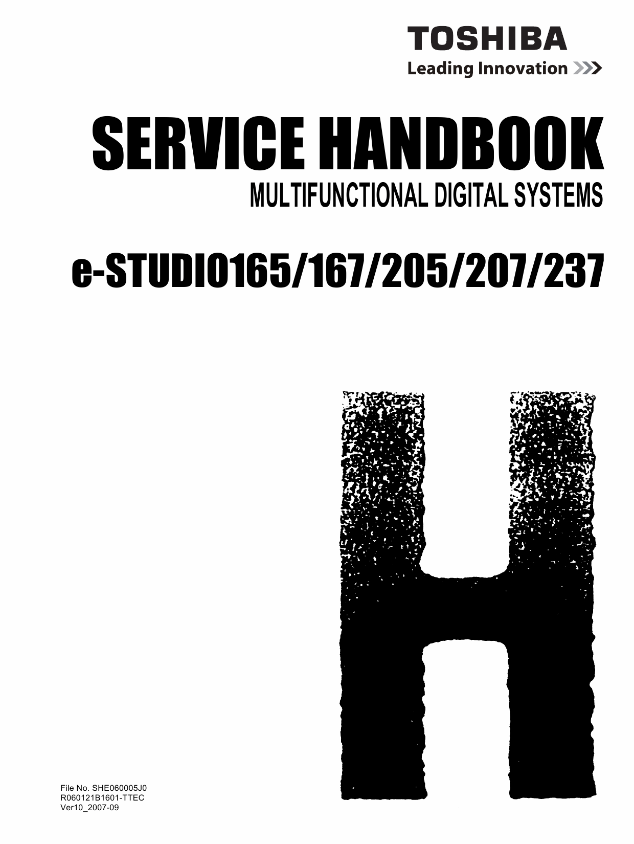 TOSHIBA e-STUDIO 165 167 205 207 237 Service Manual-1